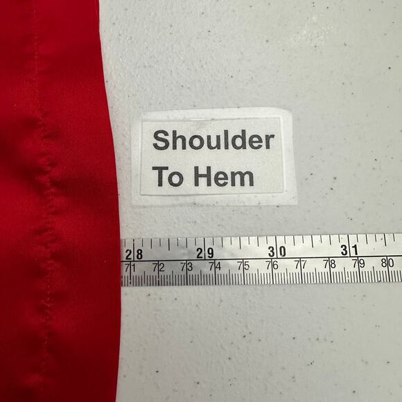 Karen Arnold Womens Silk Button Up Top Size L Red Old Money Quiet Luxury - Picture 6 of 7